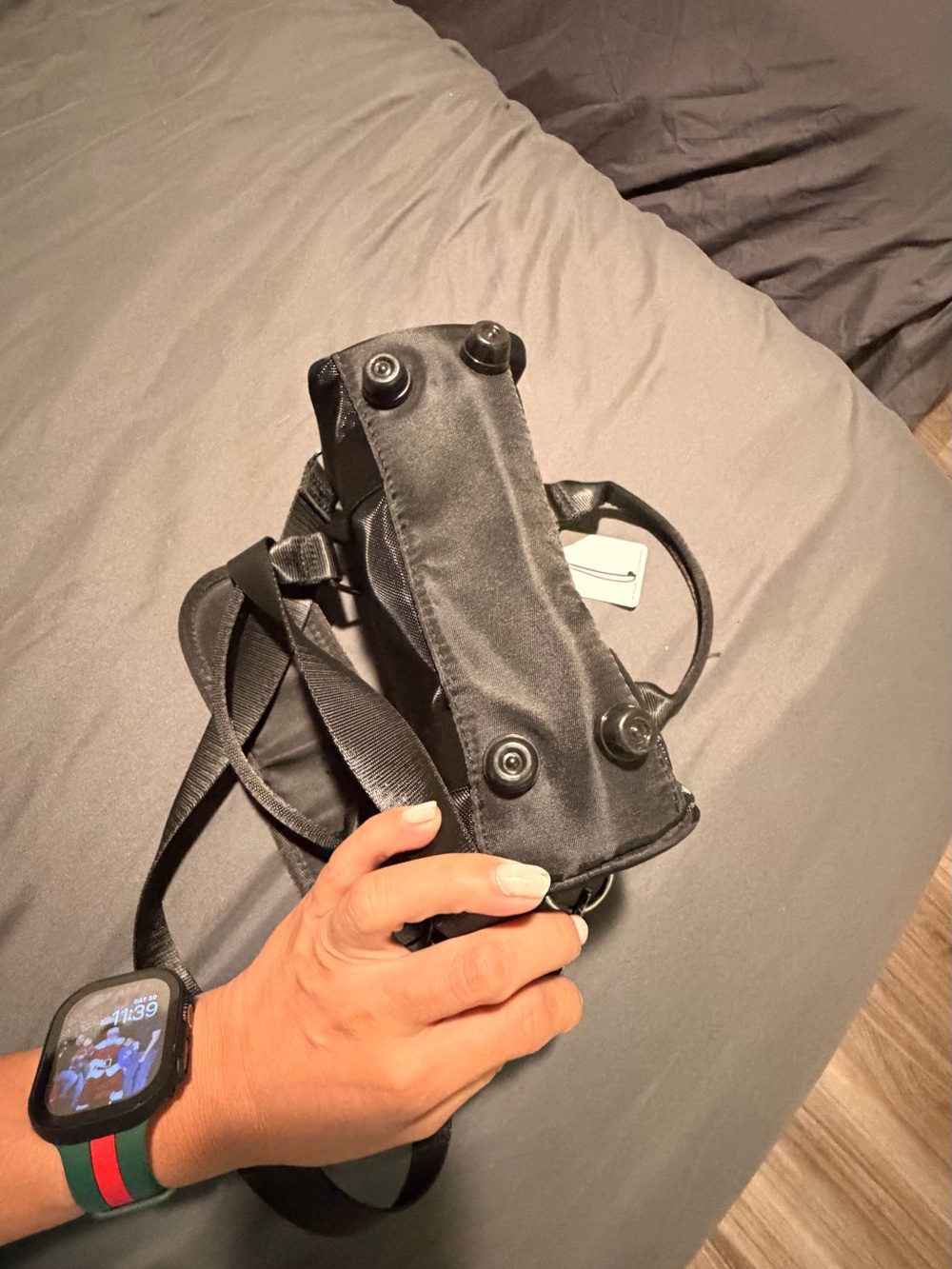 ALO Yoga Black Mini Sheer Duffle Bag - Picture 8 of 9